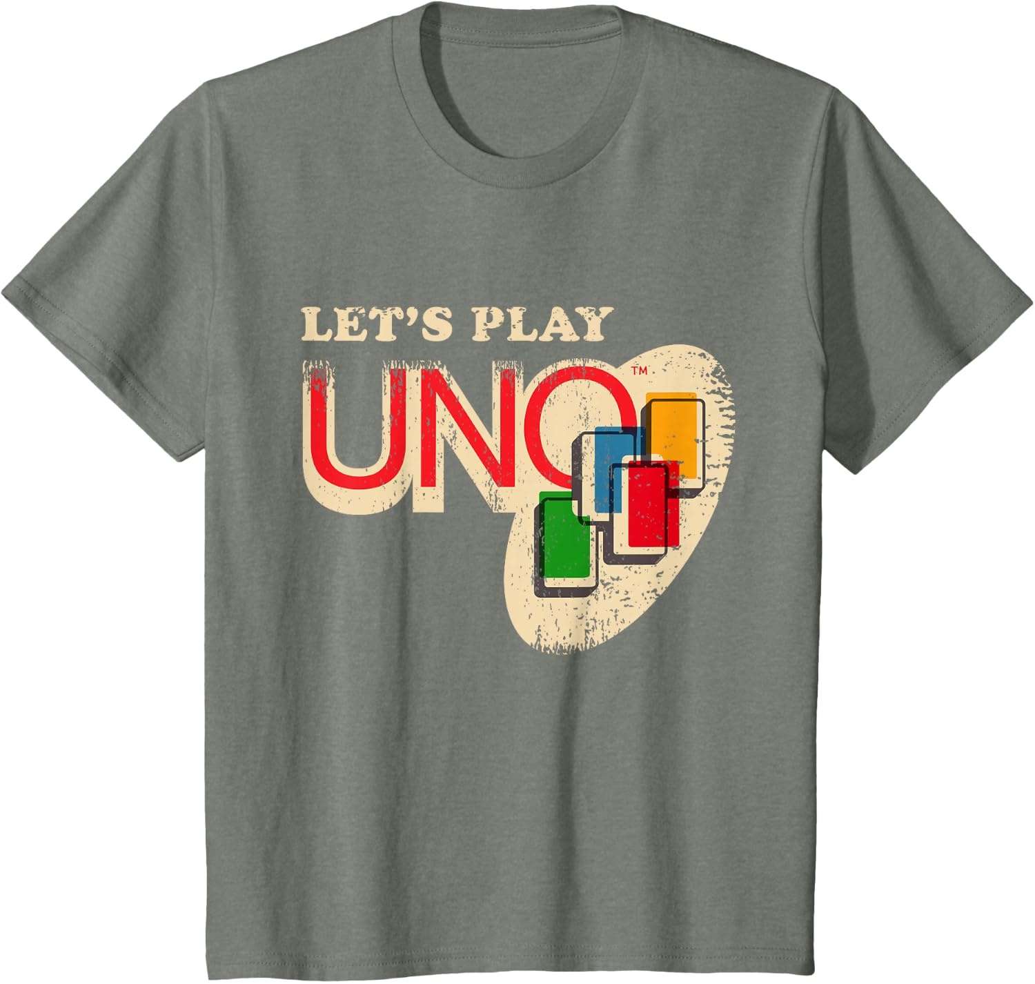 image:imageVintage Lets Play UNO TShirtOlive Heather
