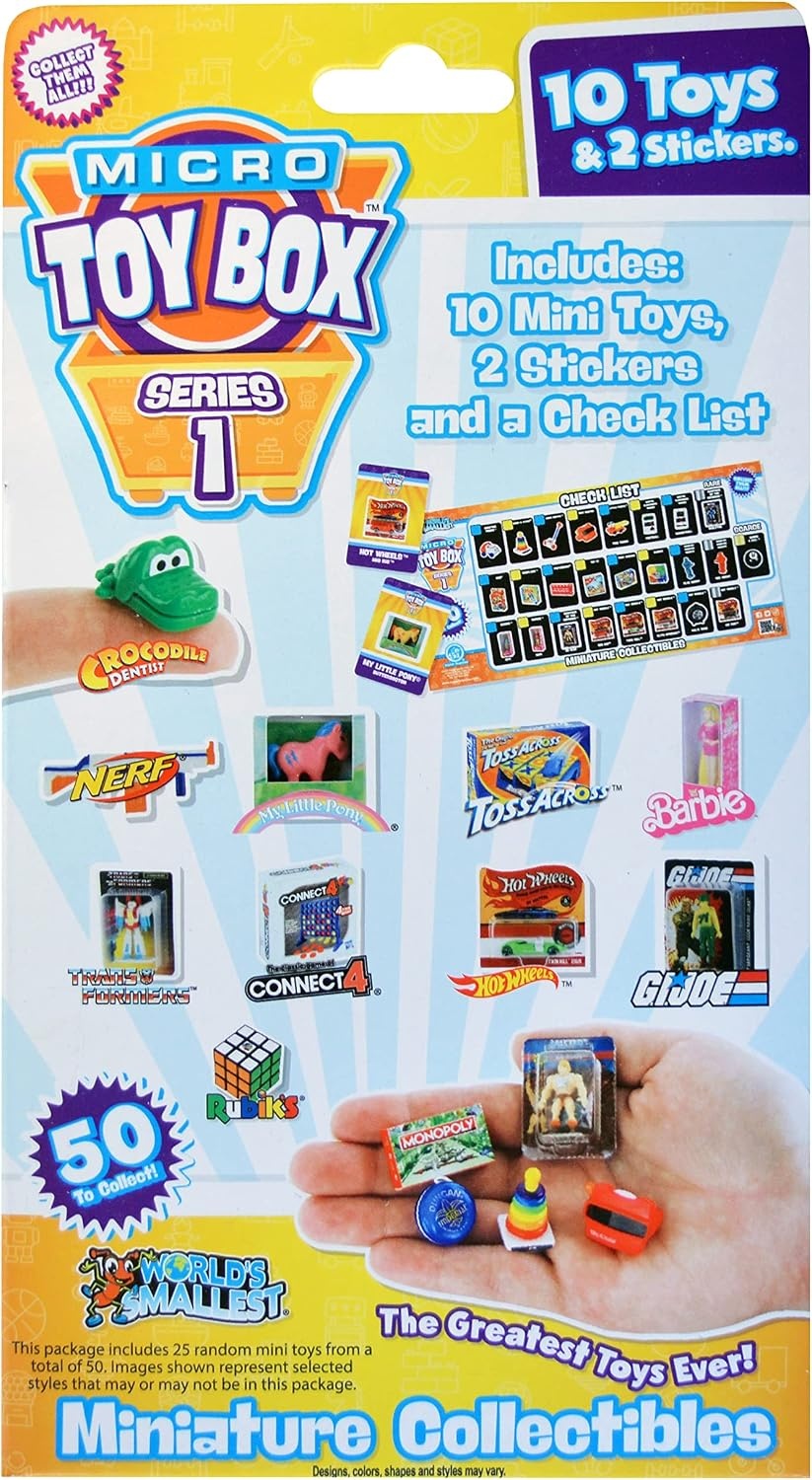 image:imageWorlds Smallest Micro Toy Box Series 1 Mini Collectible10 pack