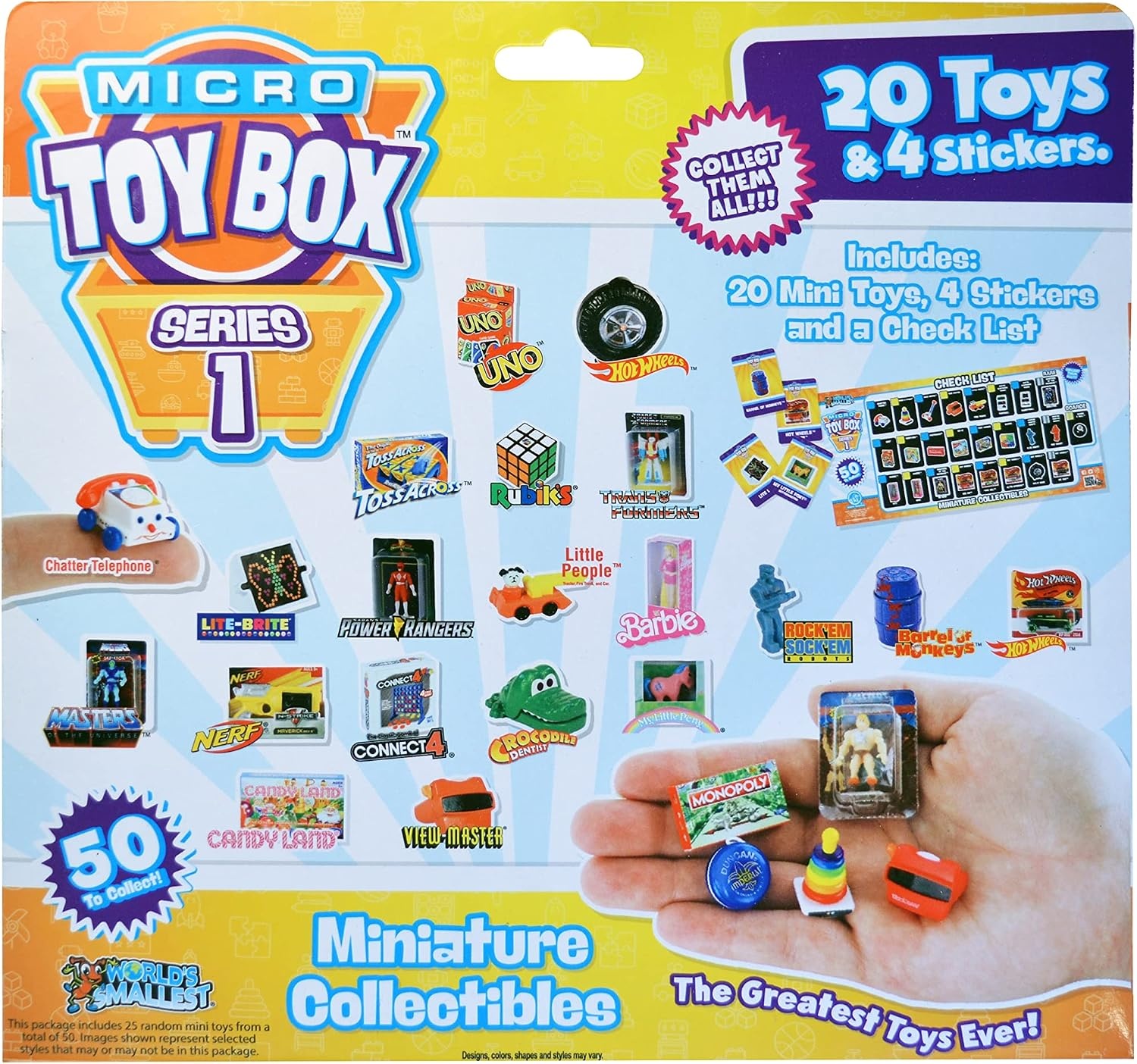 image:imageWorlds Smallest Micro Toy Box Series 1 Mini Collectible20 pack