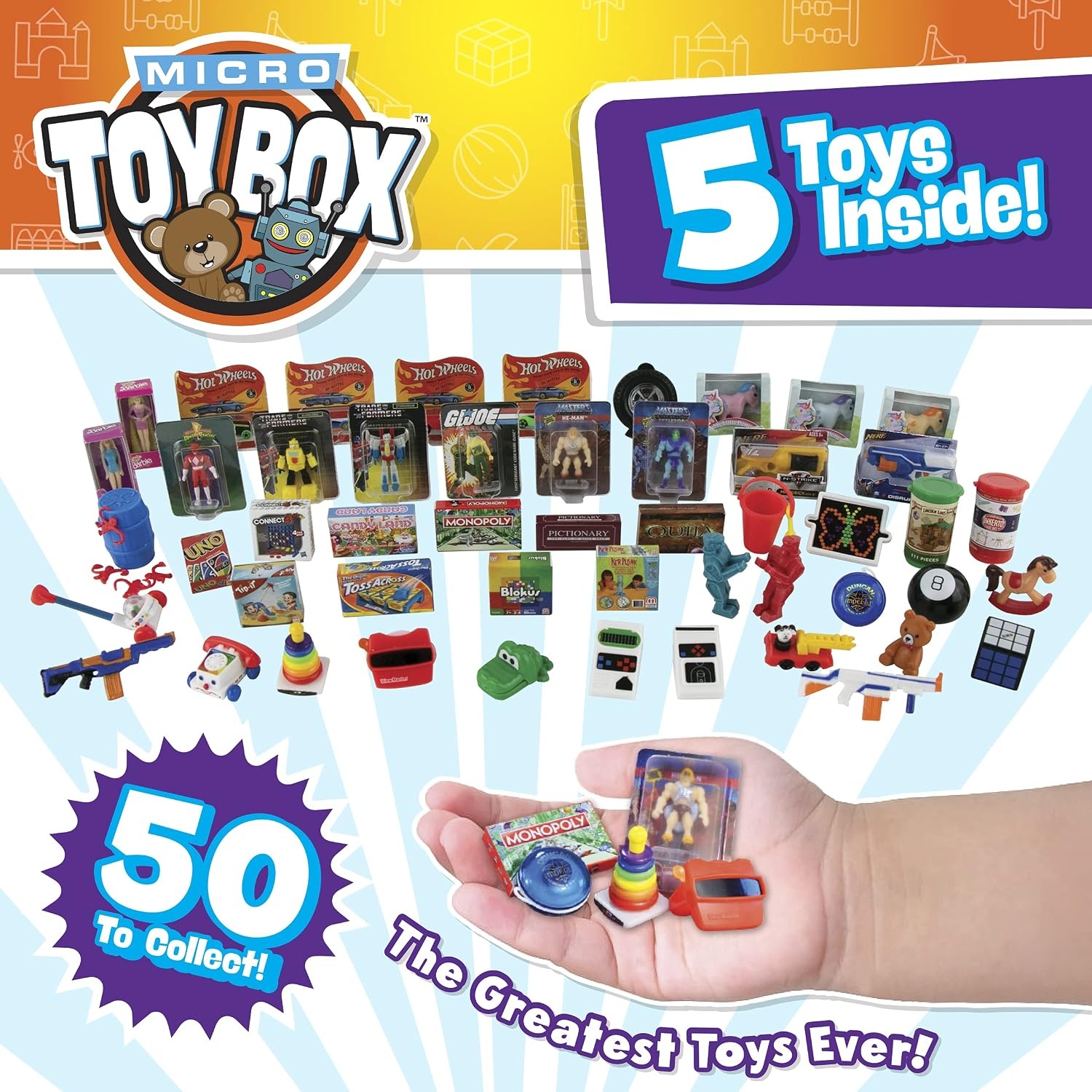 image:imageWorlds Smallest Micro Toy Box Series 1 Mini Collectible5pc Blind Box