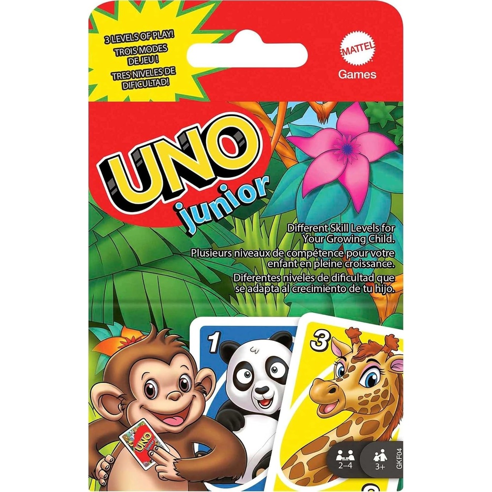 image:imageMattel Games UNO Junior Card Game with 45 Cards Gift for Kids 3 Years Old amp UpOriginal