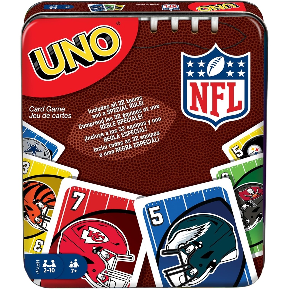 image:imageMattel Games UNO Super Mario Card Game Animated Character Themed Collector Deck 112 Cards with Character Images Gift for Kids Ages 7 Years Old amp UpUNO NFL