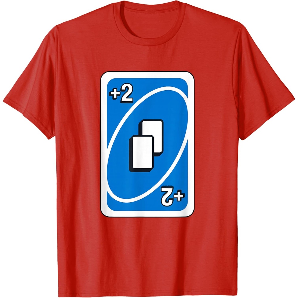 image:imageUNO Blue Draw Two Card TShirtRed
