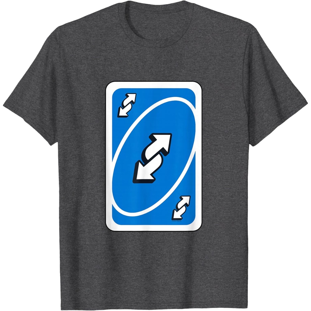 image:imageUNO Blue Reverse TShirtDark Heather Grey