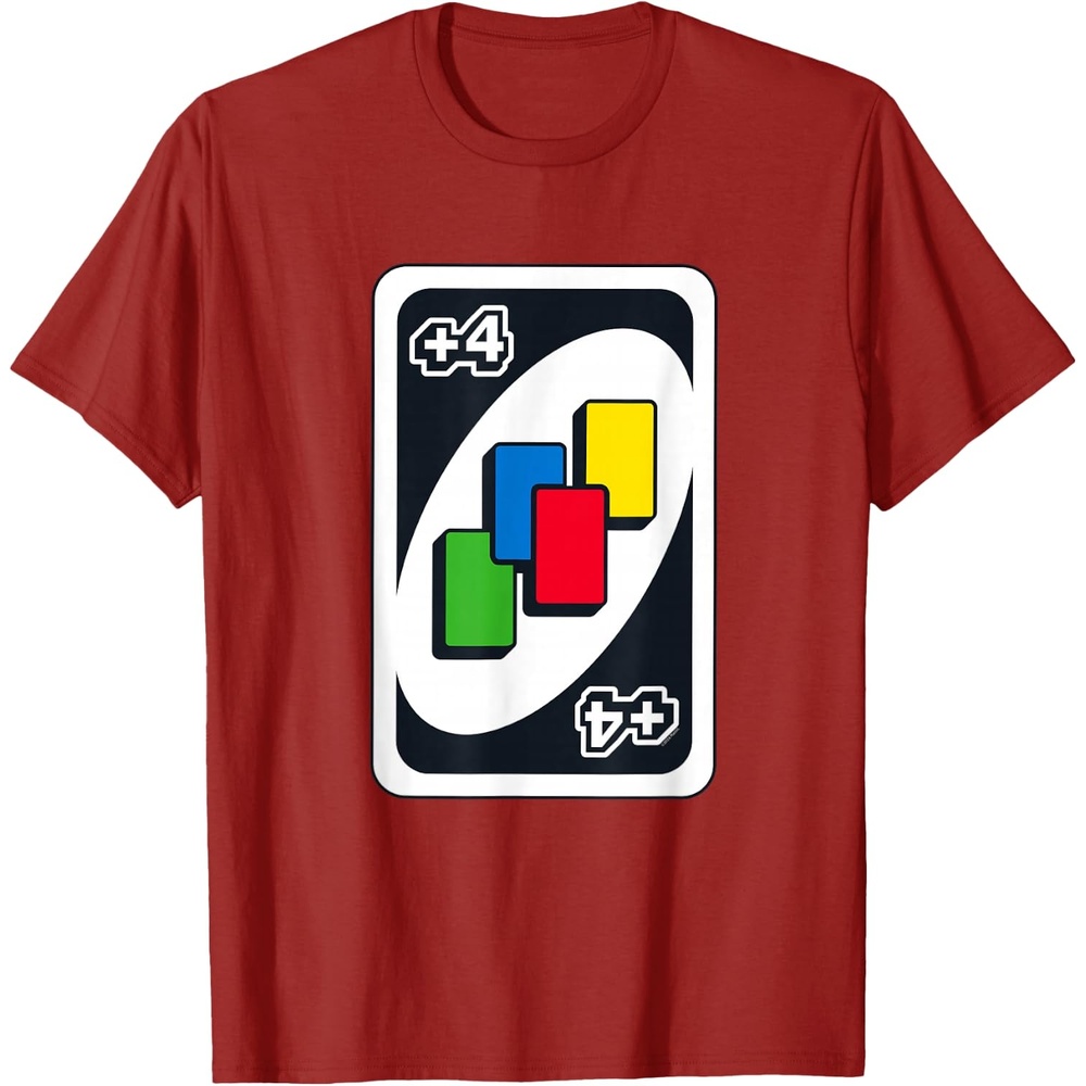 image:imageUNO Draw Four TShirtCranberry Red