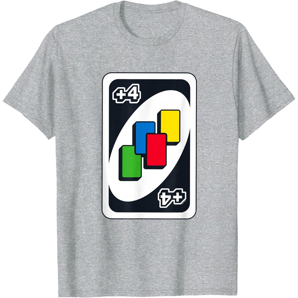 image:imageUNO  Draw Four TShirtHeather Grey
