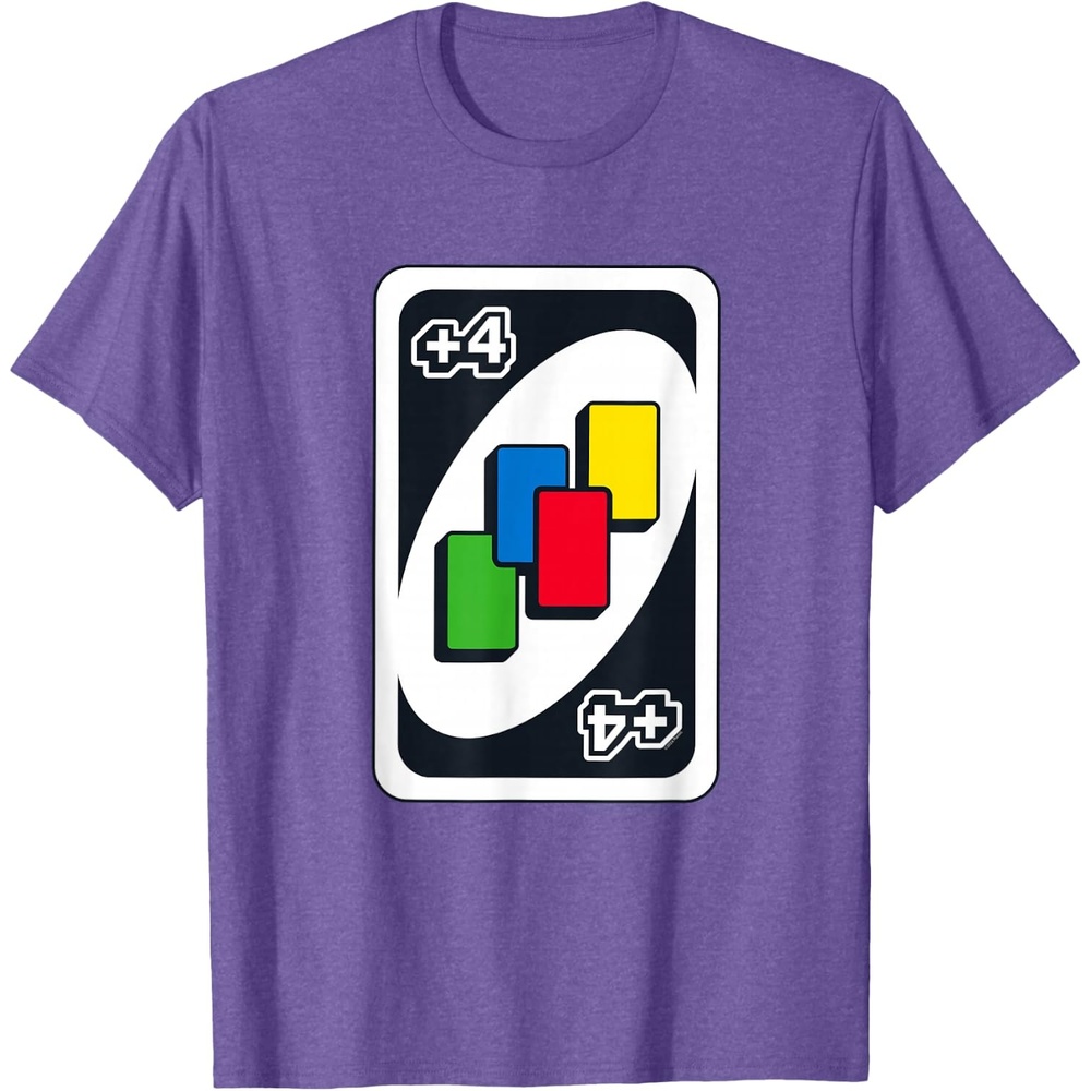 image:imageUNO  Draw Four TShirtPurple Heather