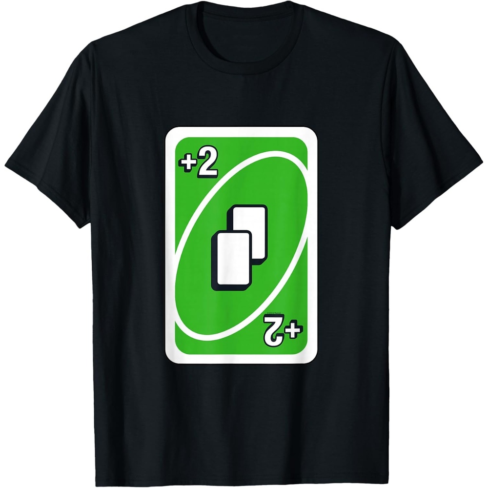 image:imageUNO Green Draw Two Card TShirtBlack