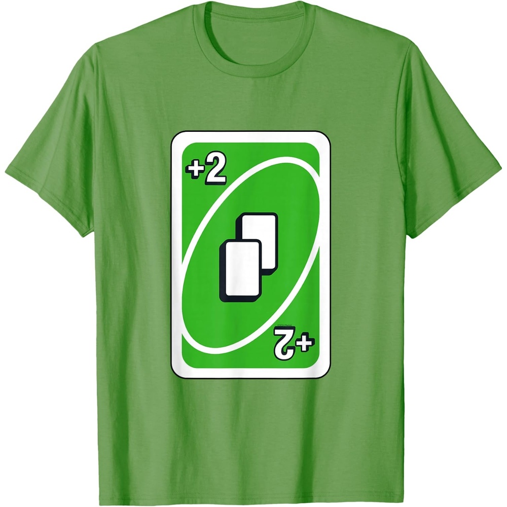 image:imageUNO Green Draw Two Card TShirtGrass Green