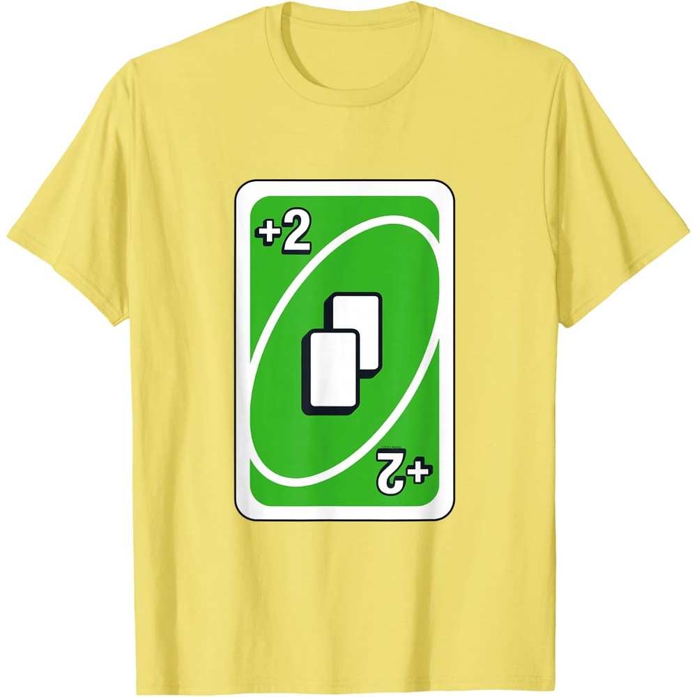 image:imageUNO Green Draw Two Card TShirtLemon Yellow