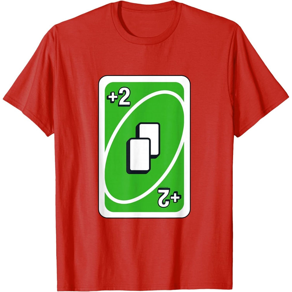 image:imageUNO Green Draw Two Card TShirtRed
