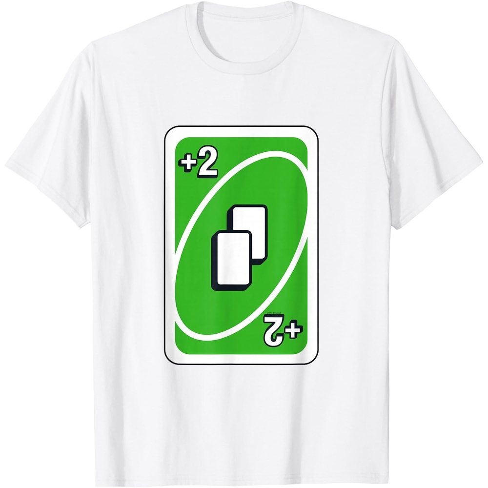 image:imageUNO Green Draw Two Card TShirtWhite