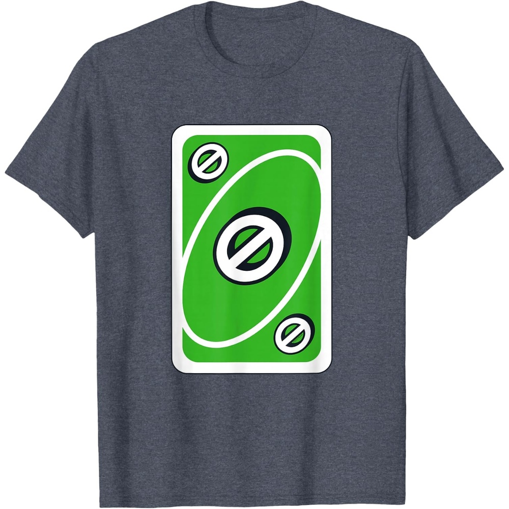 image:imageUNO Green Skip Card TShirtHeather Blue