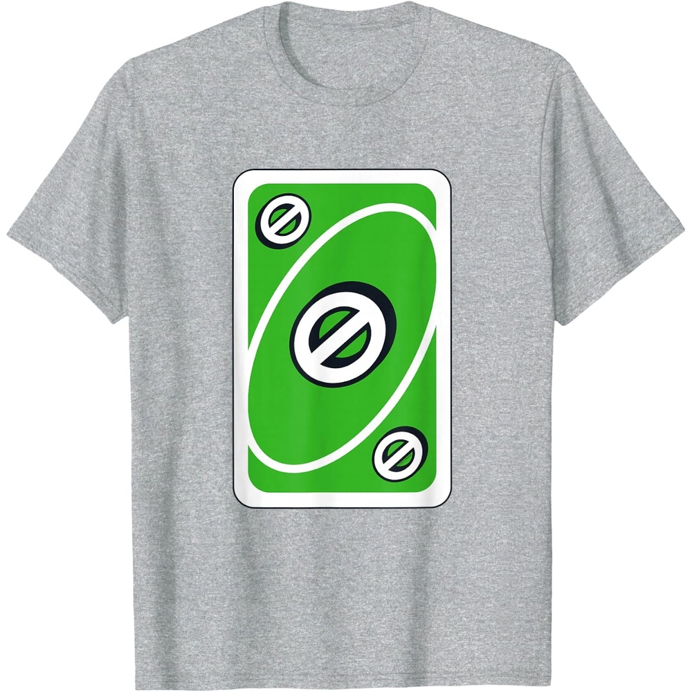 image:imageUNO Green Skip Card TShirtHeather Grey
