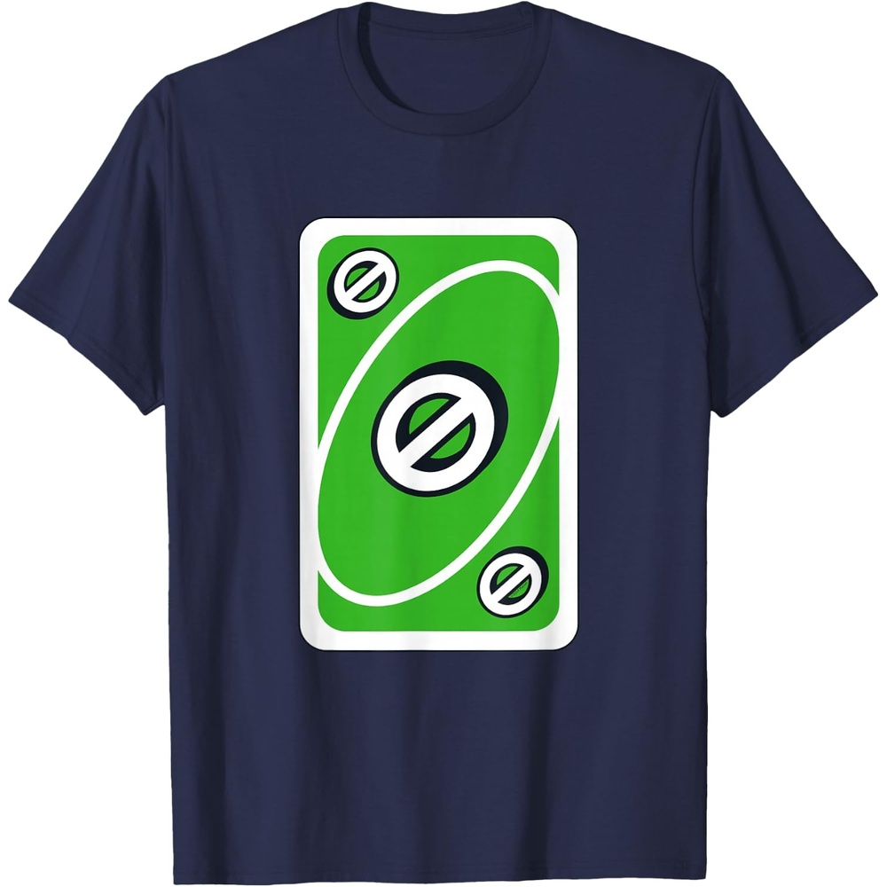 image:imageUNO Green Skip Card TShirtNavy Blue