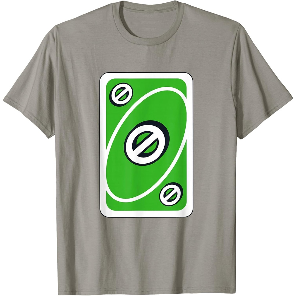 image:imageUNO Green Skip Card TShirtSlate Grey