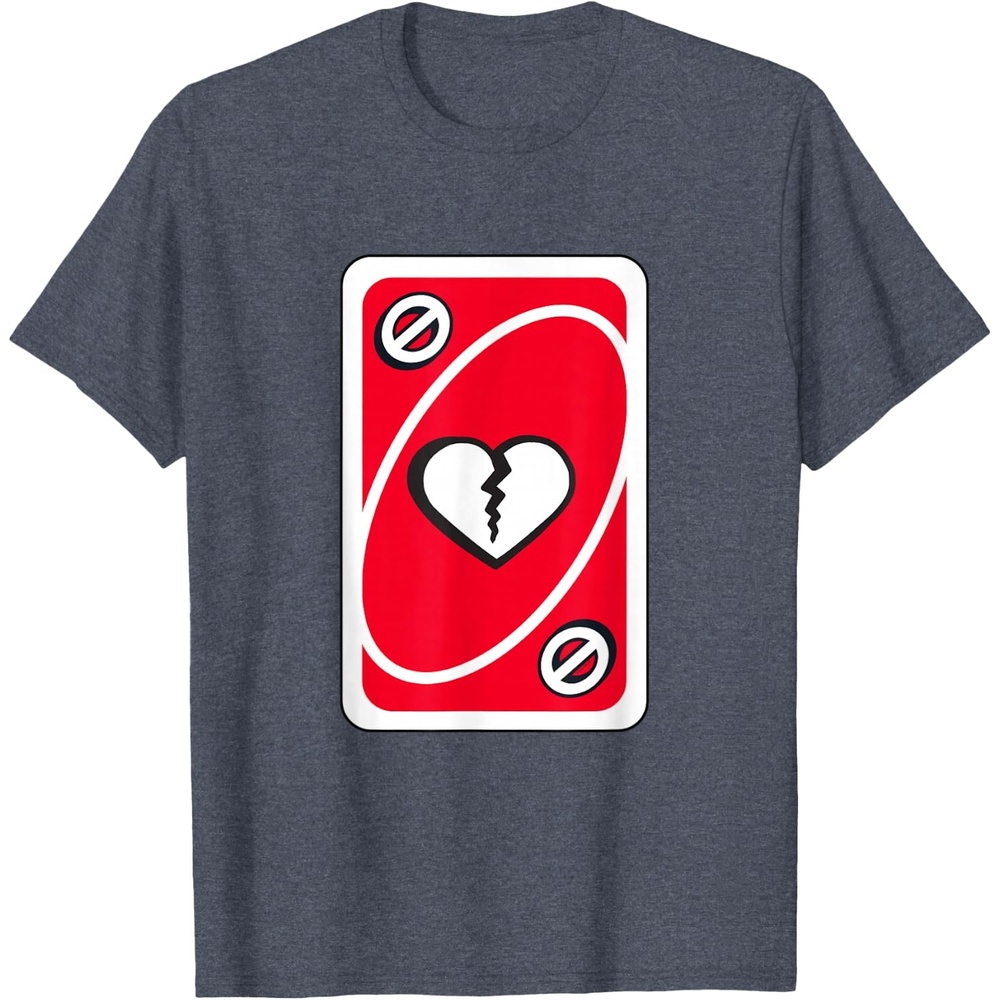 image:imageUNO Heart Skipping for You Valentines Day TShirtHeather Blue