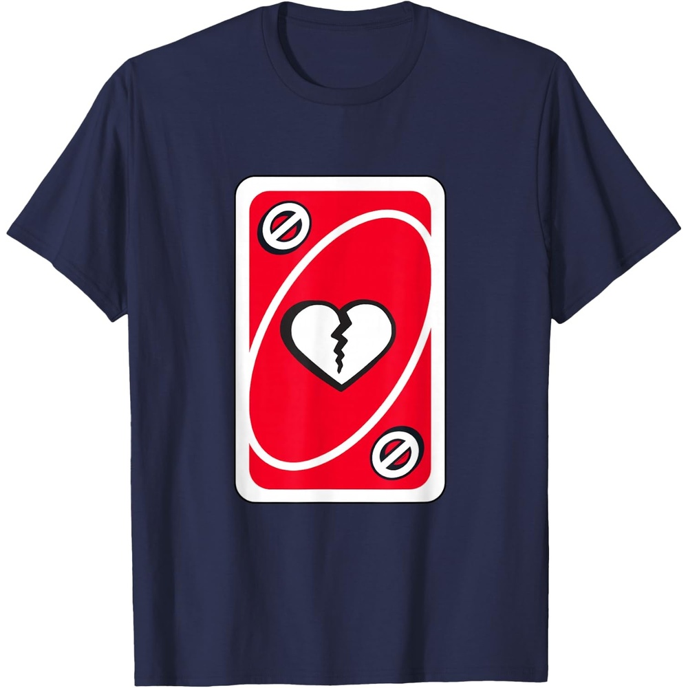 image:imageUNO Heart Skipping for You Valentines Day TShirtNavy Blue