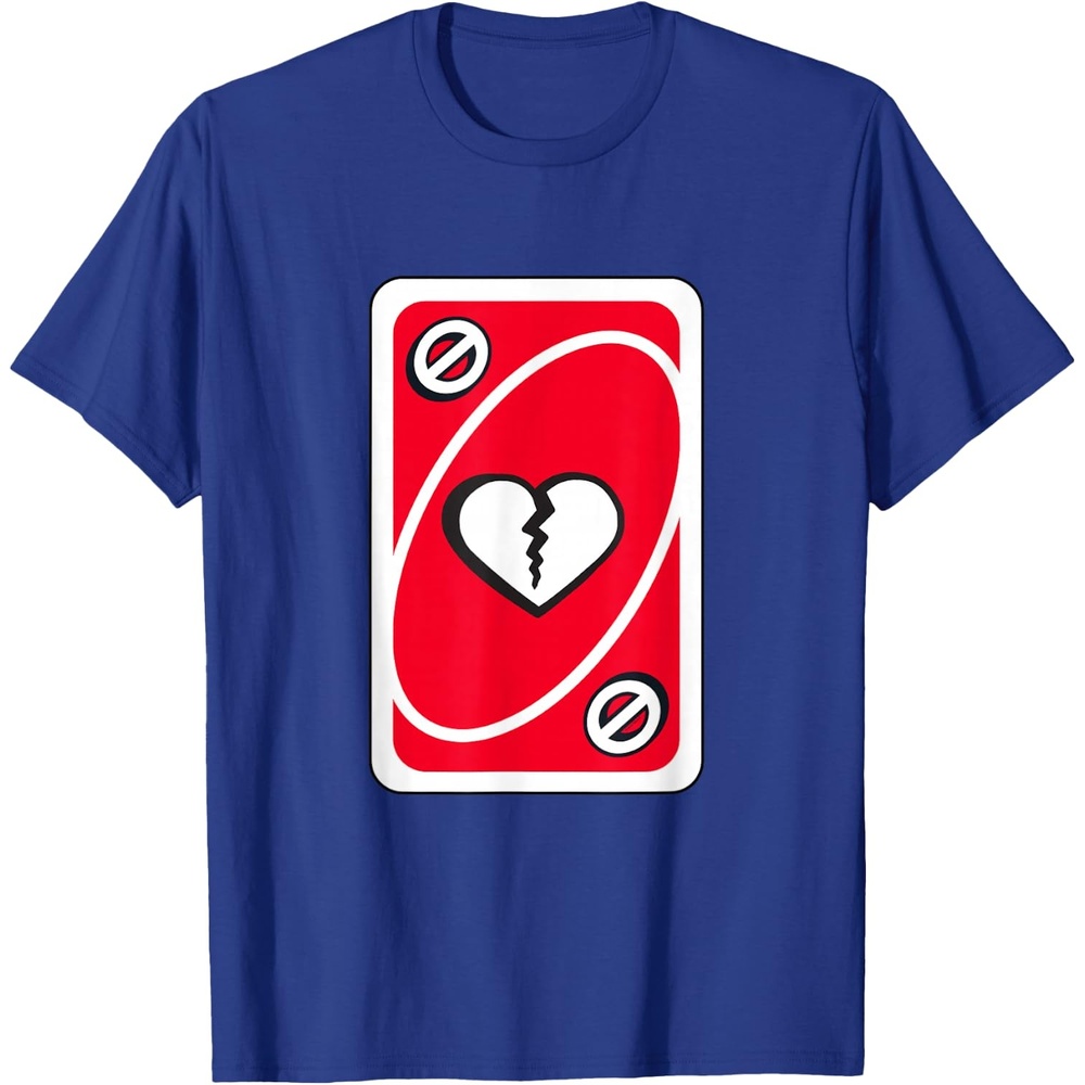 image:imageUNO  Heart Skipping for You Valentines Day TShirtRoyal Blue