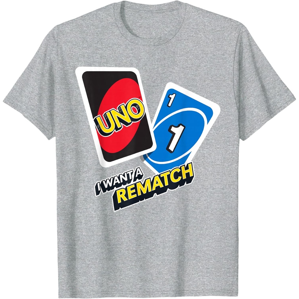 image:imageUNO I Want a Rematch TShirtHeather Grey