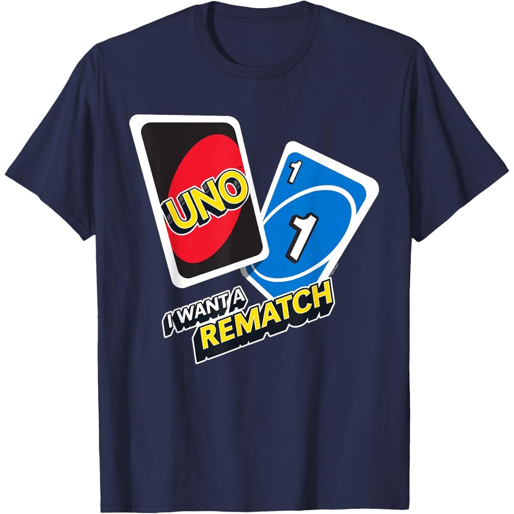 image:imageUNO I Want a Rematch TShirtNavy Blue