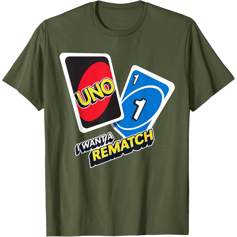 image:imageUNO I Want a Rematch TShirtOlive Green