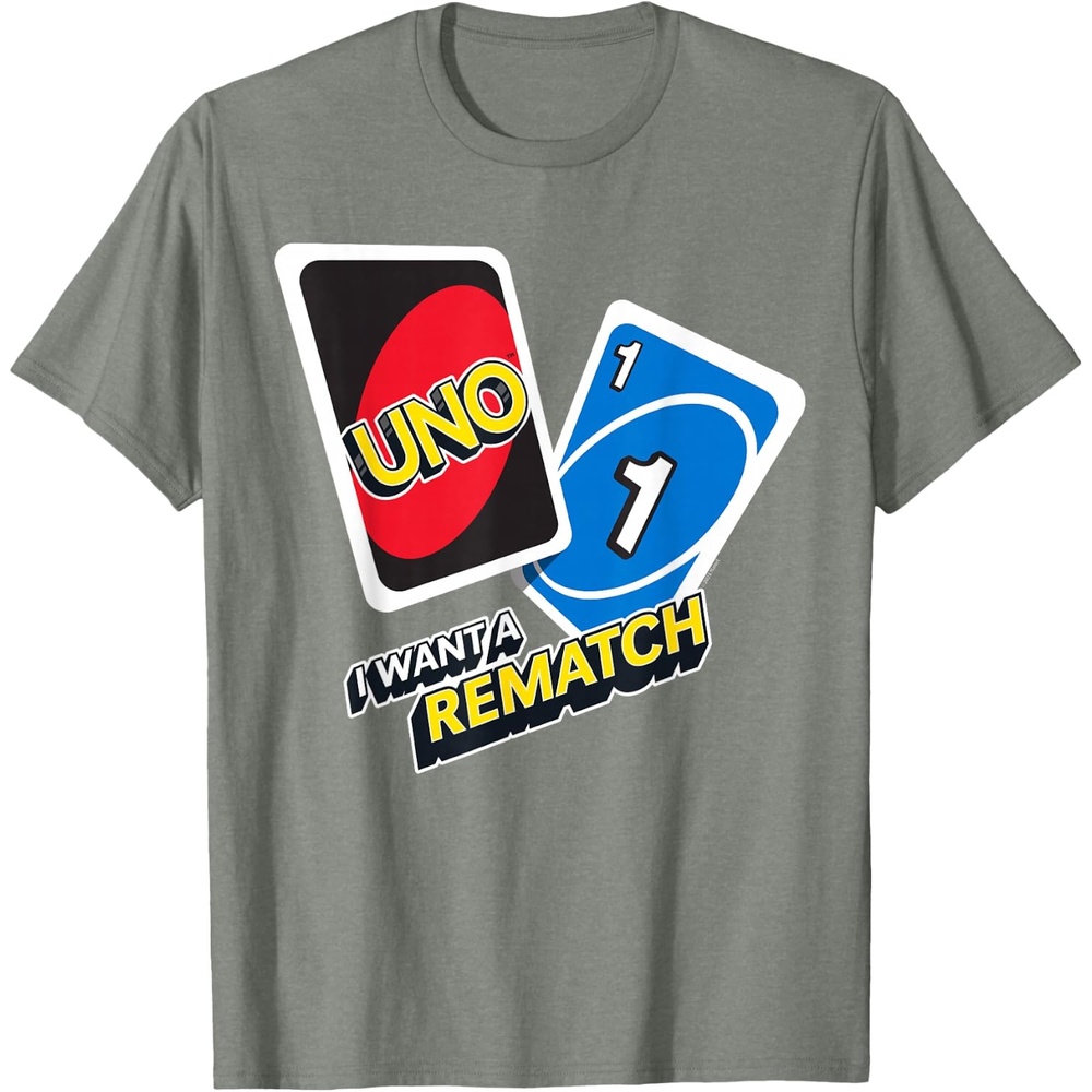 image:imageUNO I Want a Rematch TShirtOlive Heather