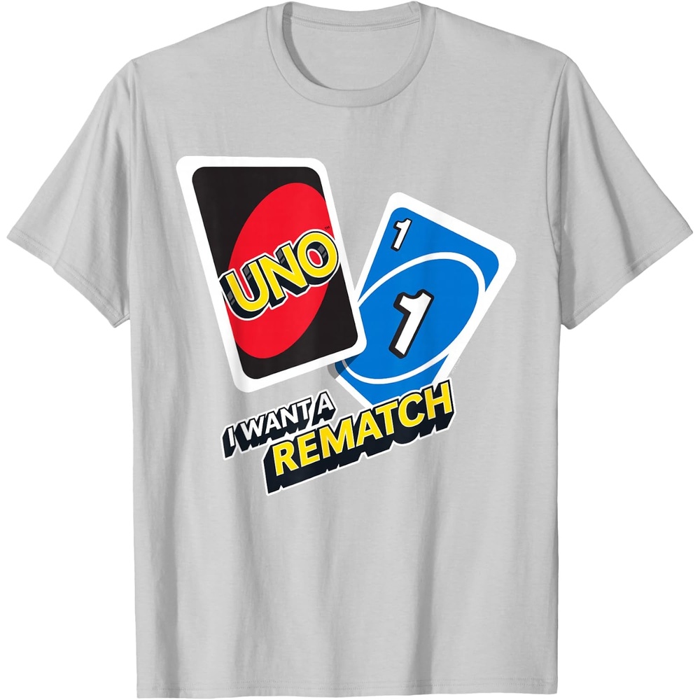 image:imageUNO I Want a Rematch TShirtSilver Grey