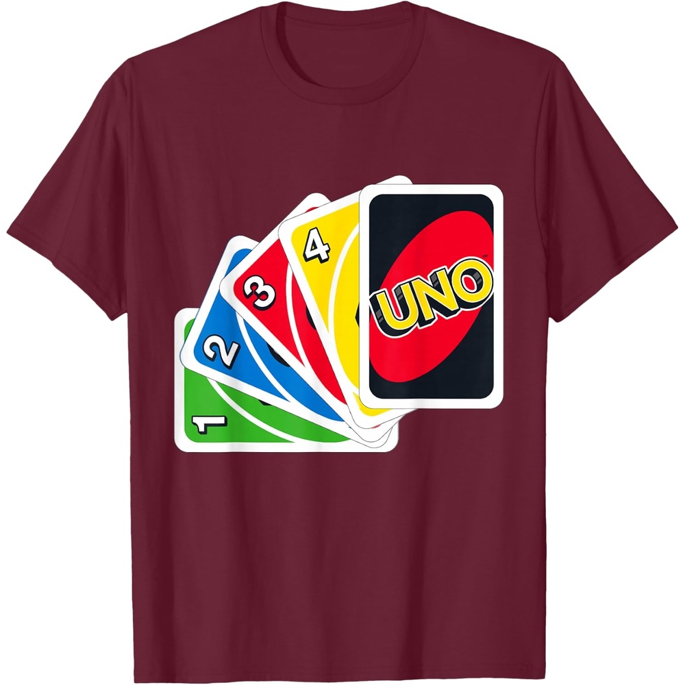 image:imageUNO  Lets Play TShirtBurgundy