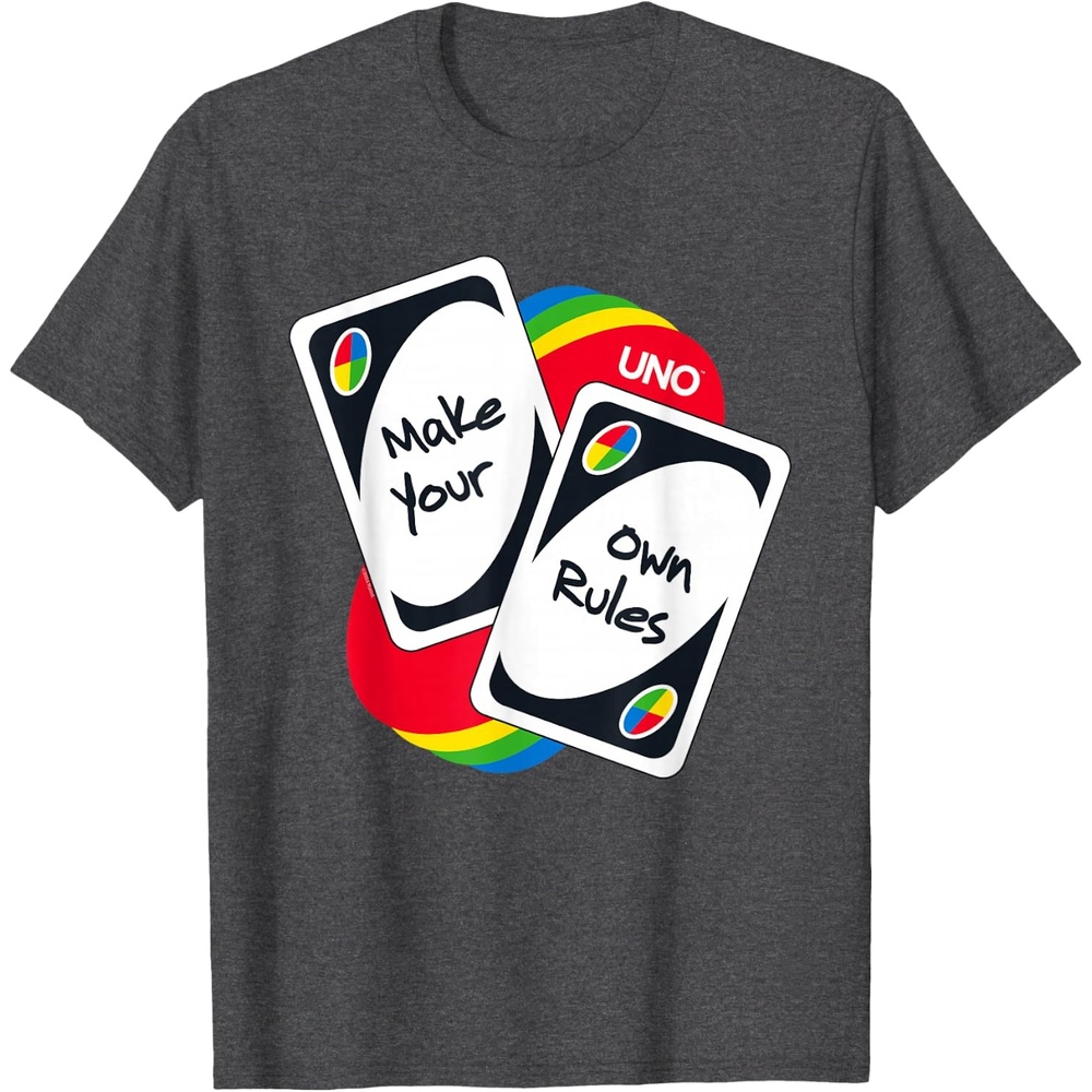 image:imageUNO Make Your Own Rules TShirtDark Heather Grey