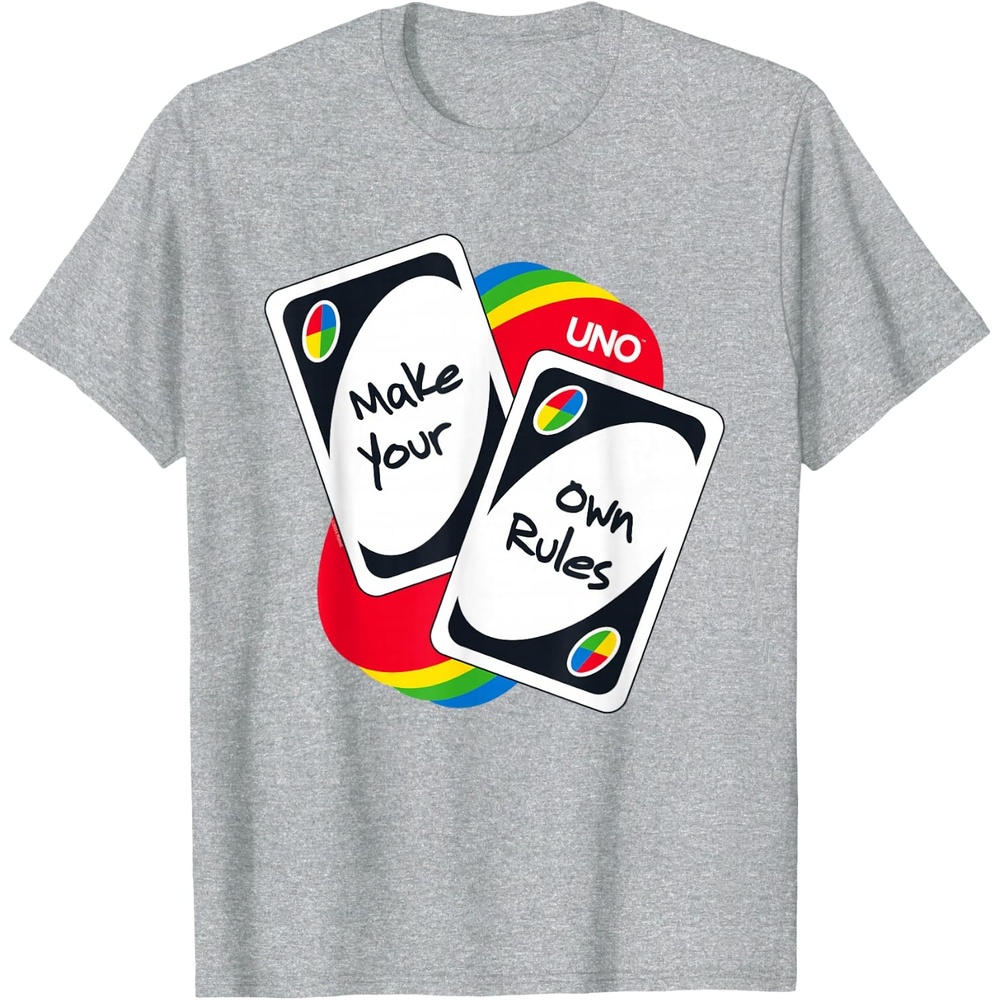 image:imageUNO Make Your Own Rules TShirtHeather Grey