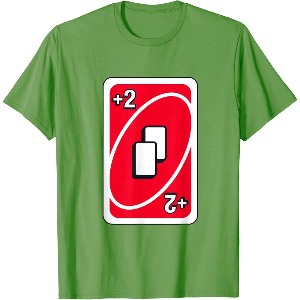 image:imageUNO  Red Draw Two Card TShirtGrass Green