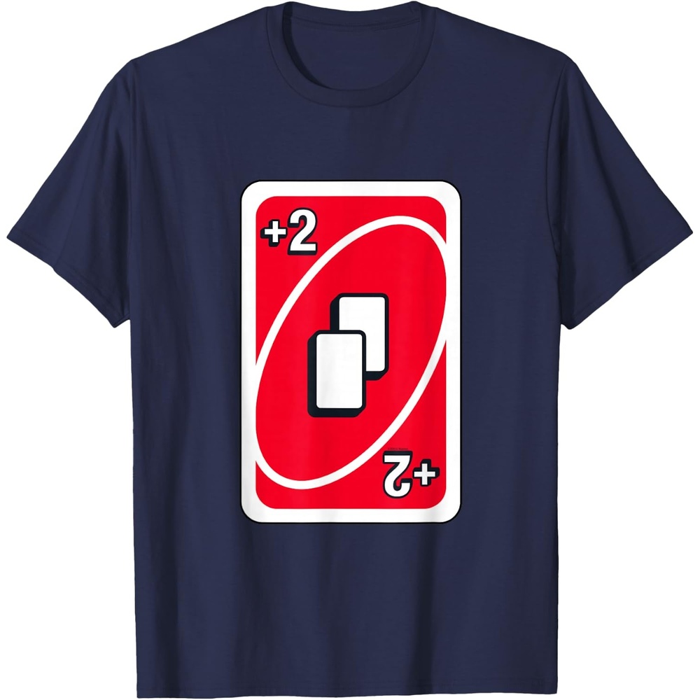 image:imageUNO Red Draw Two Card TShirtNavy Blue