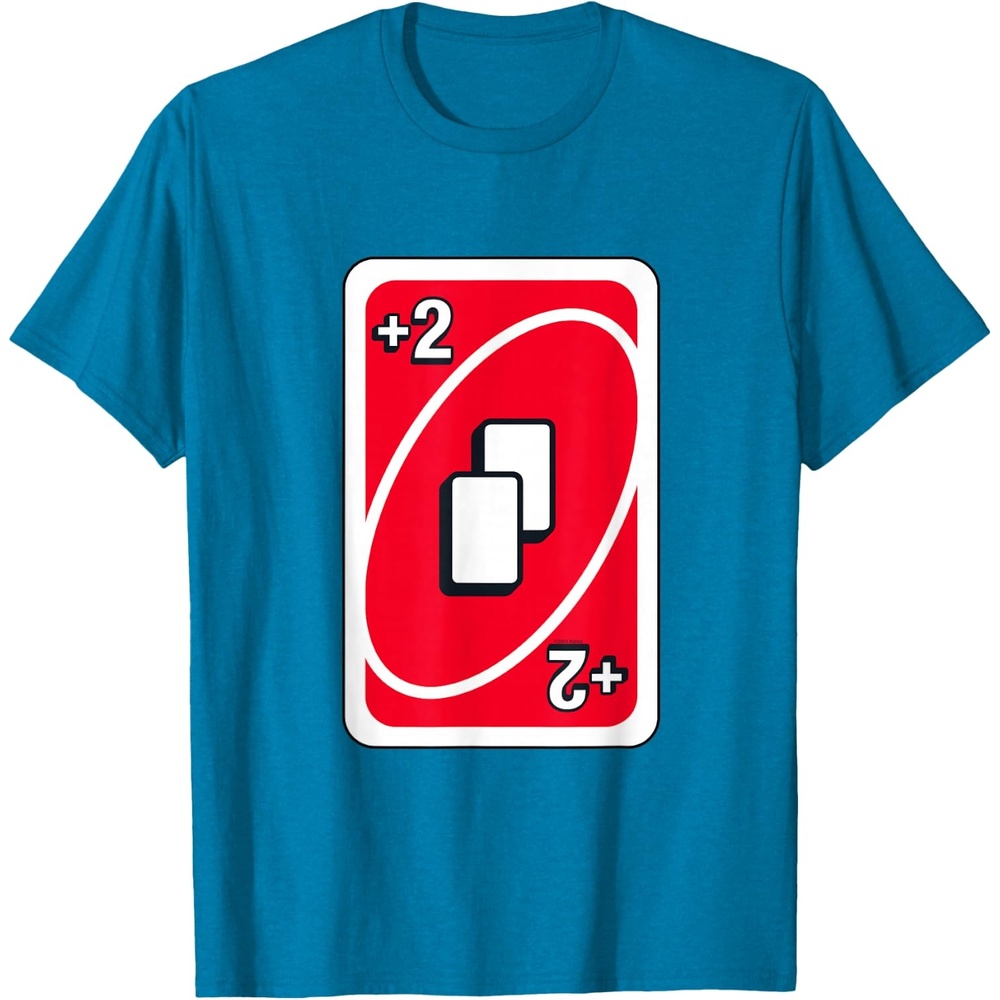 image:imageUNO Red Draw Two Card TShirtSapphire Blue