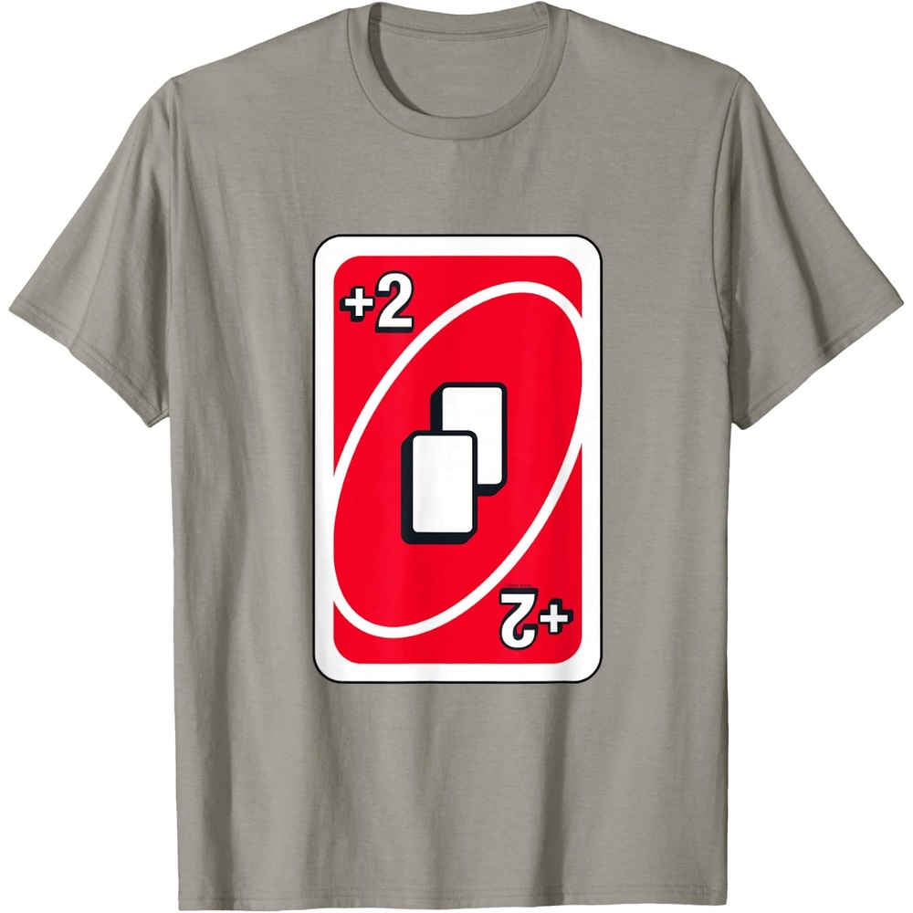 image:imageUNO Red Draw Two Card TShirtSlate Grey