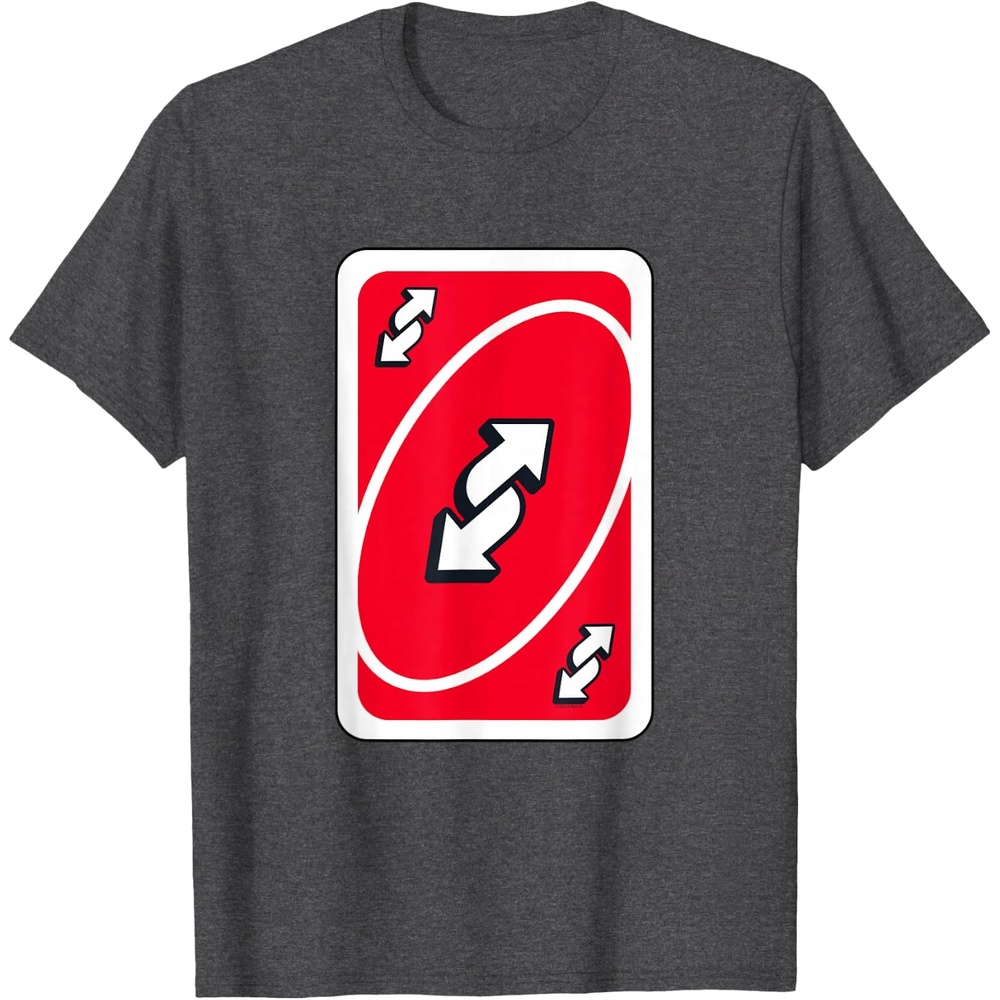 image:imageUNO Red Reverse Card TShirtDark Heather Grey