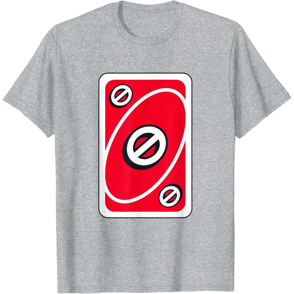image:imageUNO Red Skip Card TShirtHeather Grey