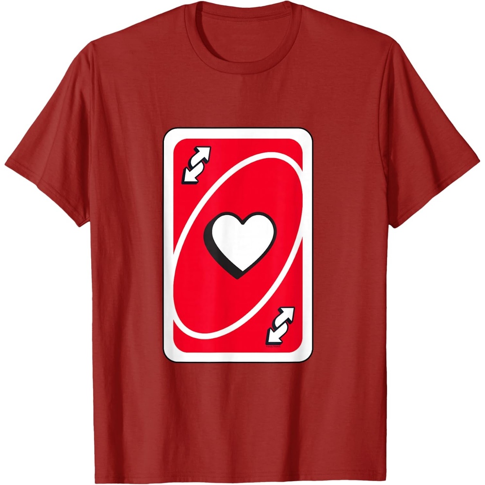 image:imageUNO Valentines Day Red Reverse Card TShirtCranberry Red
