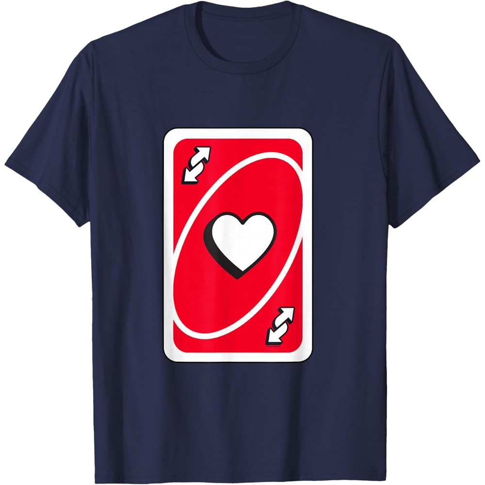 image:imageUNO Valentines Day Red Reverse Card TShirtNavy Blue