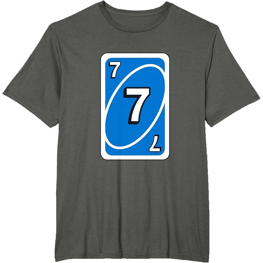 image:imageUNO Halloween Blue 7 Card TShirtAsphalt Grey