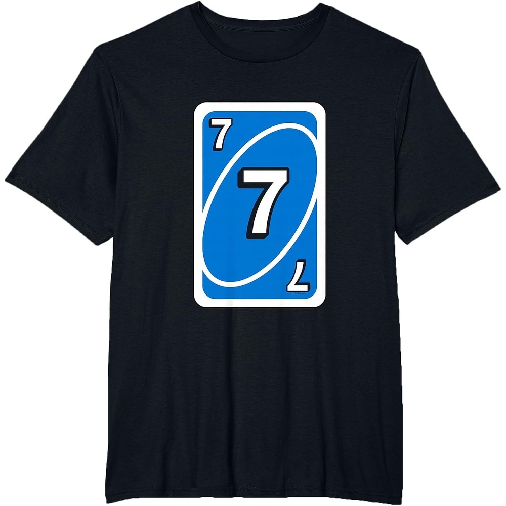 image:imageUNO Halloween Blue 7 Card TShirtBlack