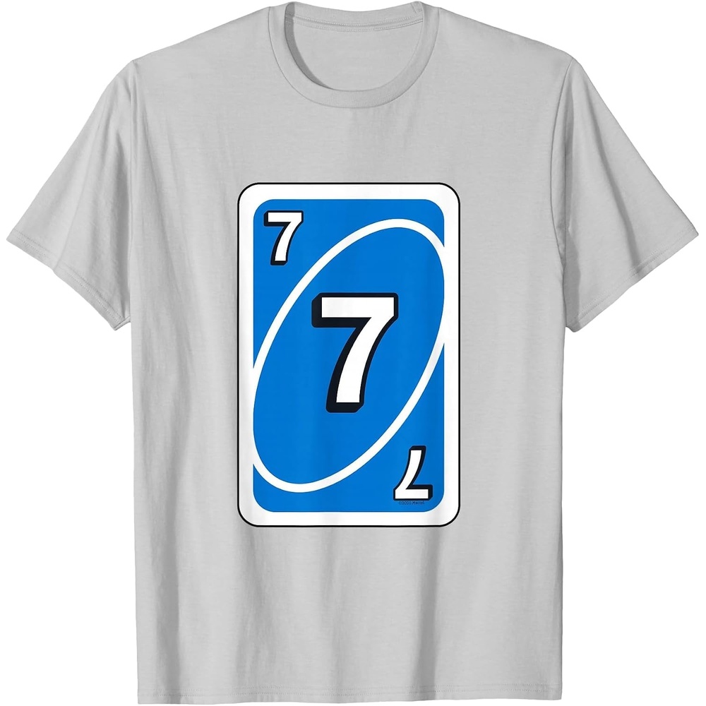 image:imageUNO Halloween Blue 7 Card TShirtSilver Grey