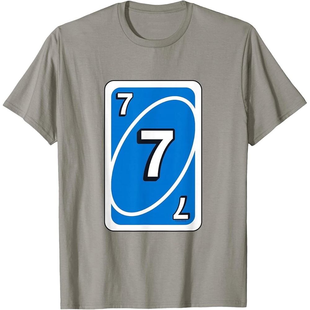 image:imageUNO Halloween Blue 7 Card TShirtSlate Grey