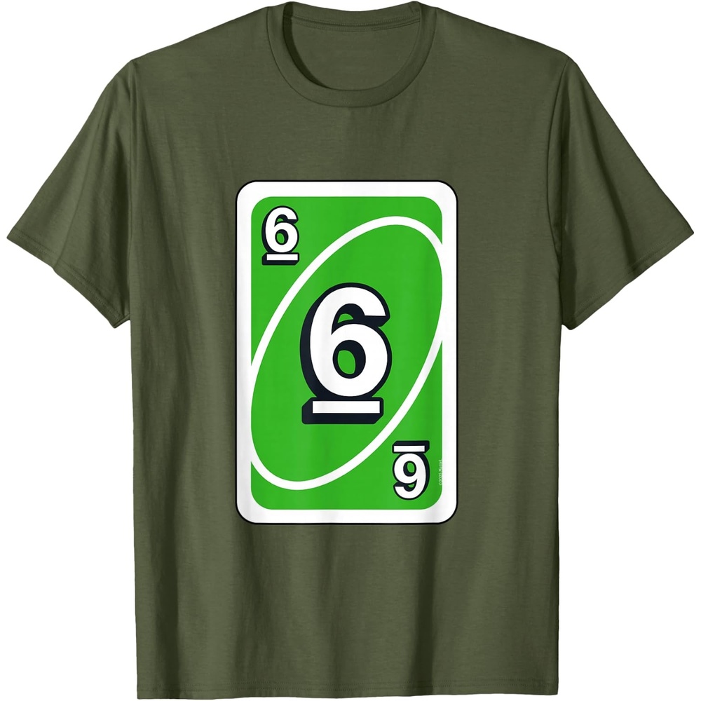 image:imageUNO Halloween Green 6 Card TShirtOlive Green