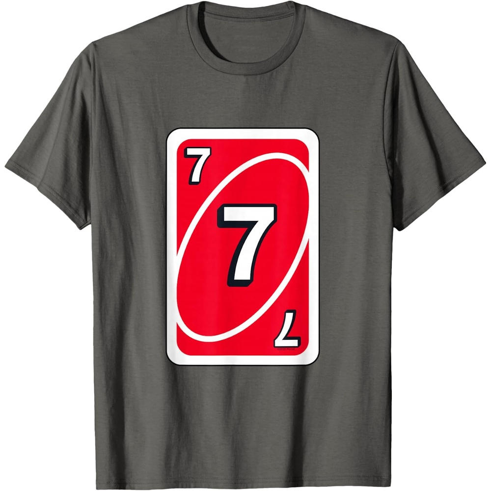 image:imageUNO Halloween Red 7 Card TShirtAsphalt Grey