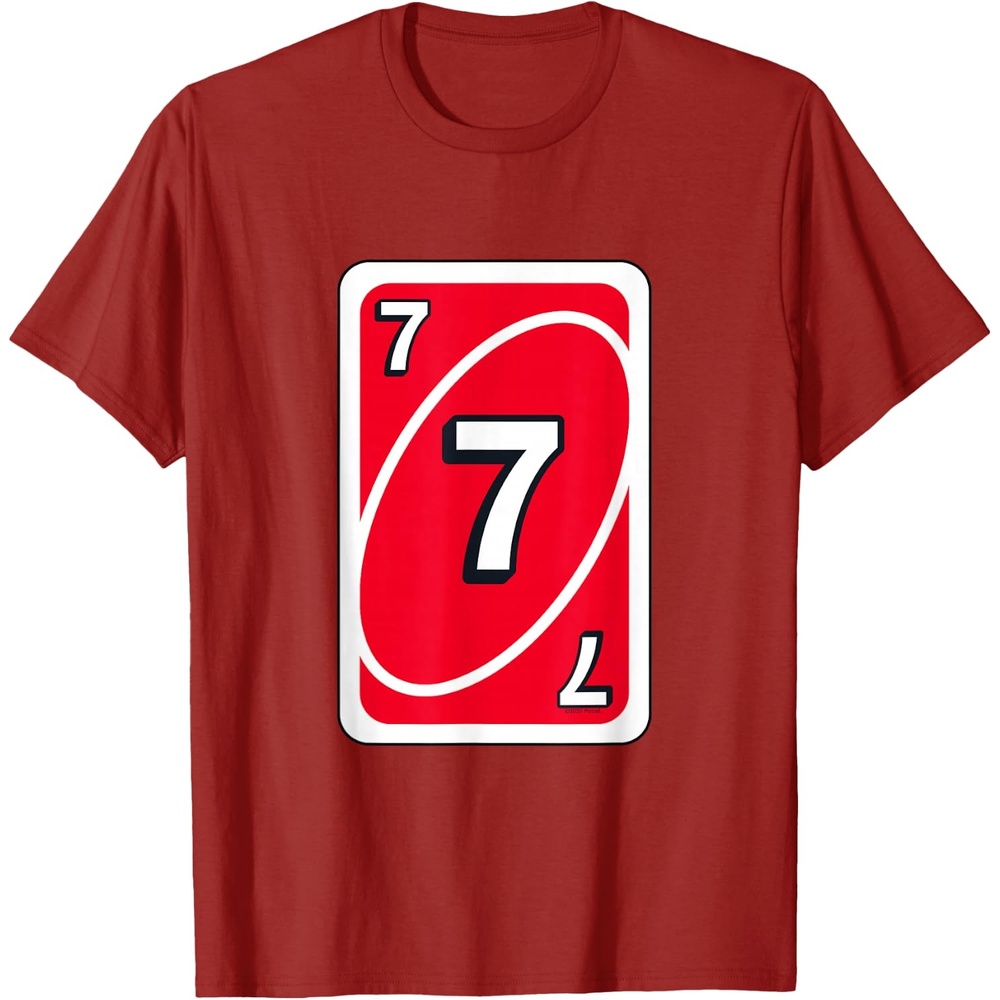 image:imageUNO Halloween Red 7 Card TShirtCranberry Red