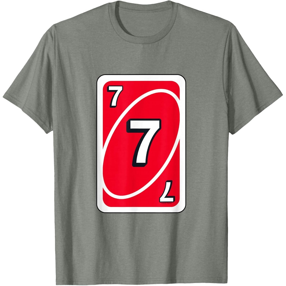 image:imageUNO Halloween Red 7 Card TShirtOlive Heather