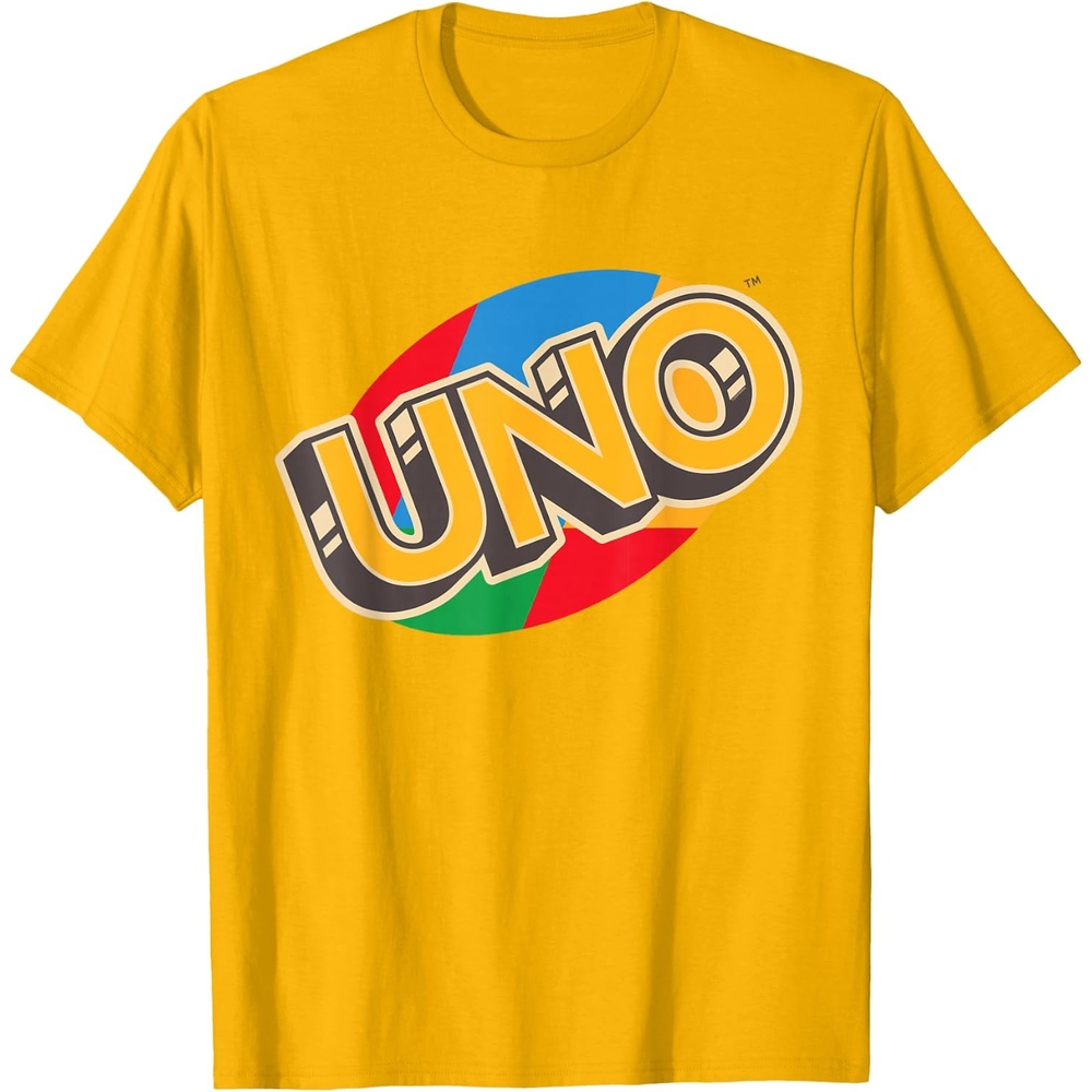 image:imageUNO Vintage Game Night Logo TShirtGolden Yellow