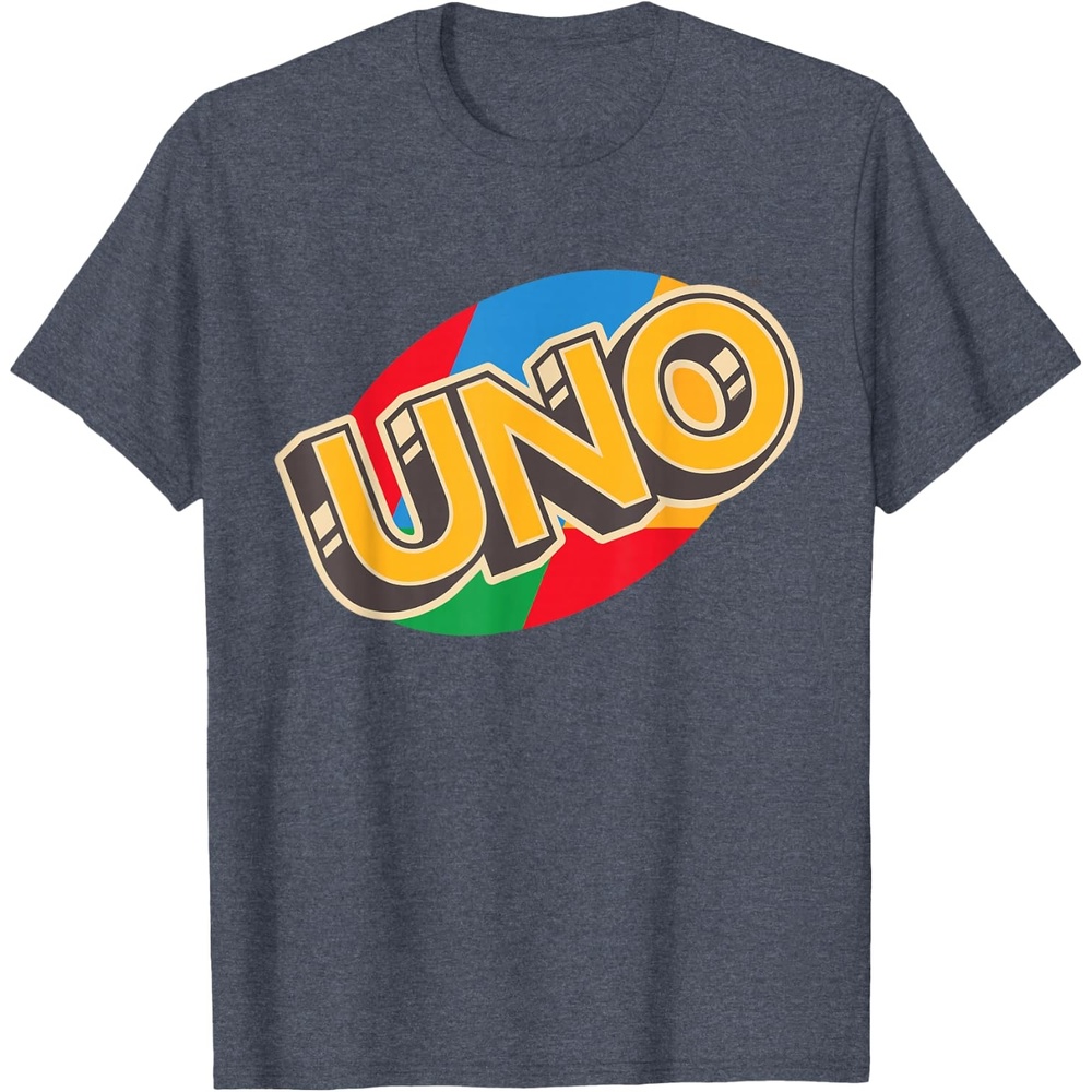image:imageUNO Vintage Game Night Logo TShirtHeather Blue
