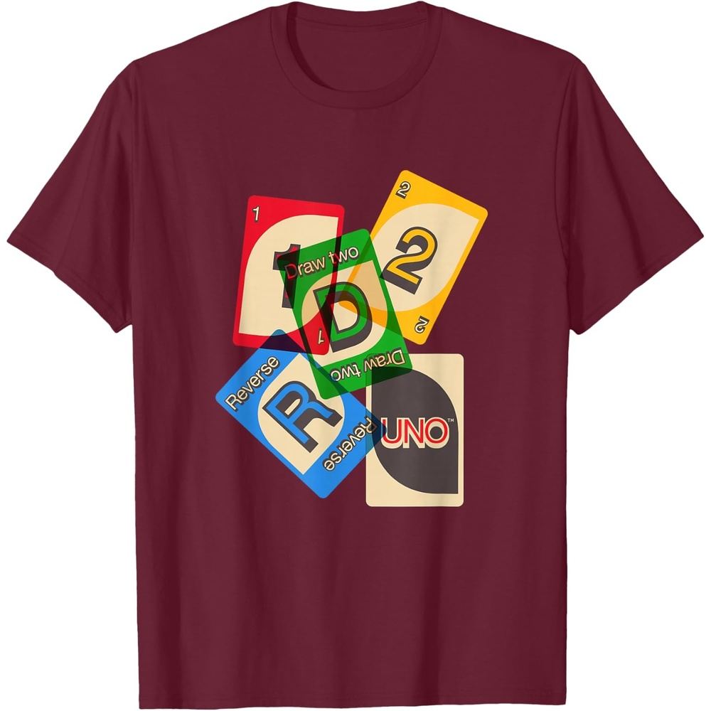 image:imageUNO Vintage Game Night TShirtBurgundy